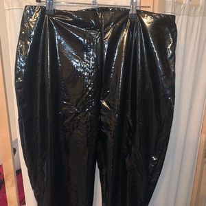 Crocodile Vinyl Print Leggings/Pants Size 10